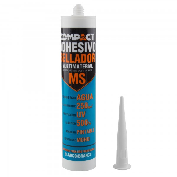 Adhesivo montaje sella.ms blanco 300ml.