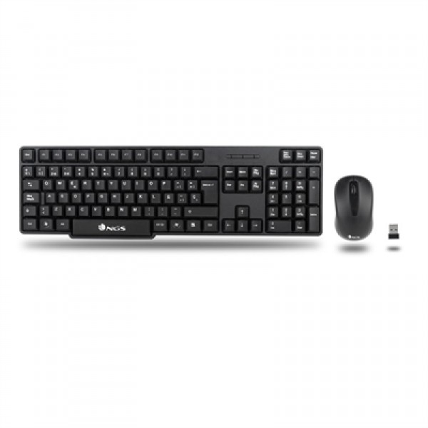 Ngs euphoriakit tecl + raton wireless 2,4ghz negro