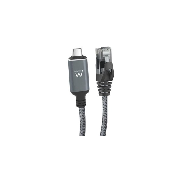 Ewent cable usb-c 3.1 a rj45 cat6 ftp, 1gbps, 1,5m