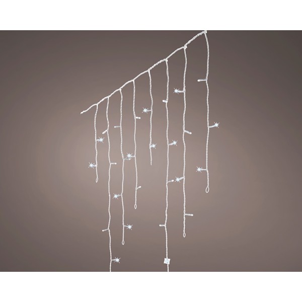 Cortina multifunción, exterior, led icicle, 240 leds, 5,8 m, luz fría
