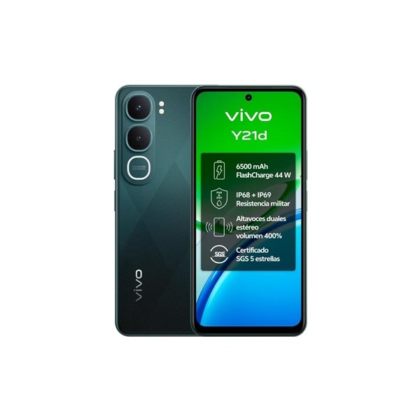 Vivo y21d 4gb(+4) 128gb 6.68" ip69 jade green